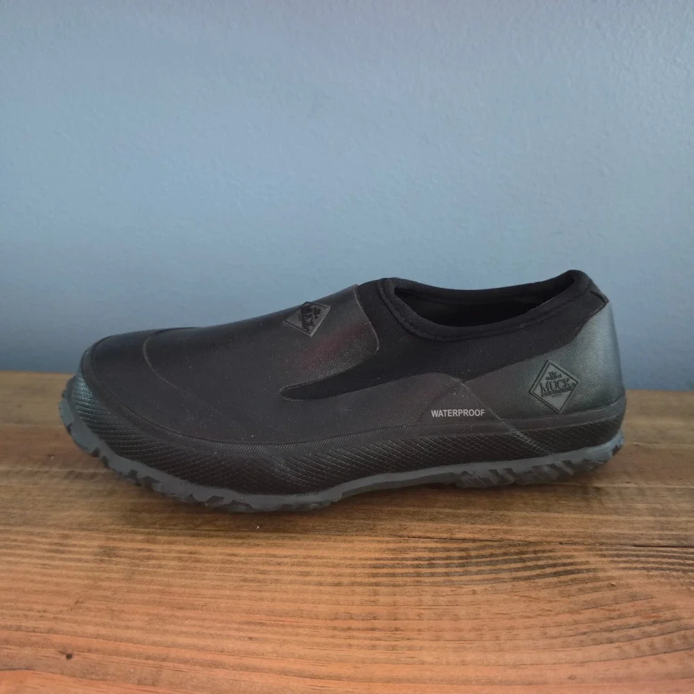 Muck Boot Company Mens Forager Slip On Shoe Black Waterproof FLR-000 Size 8